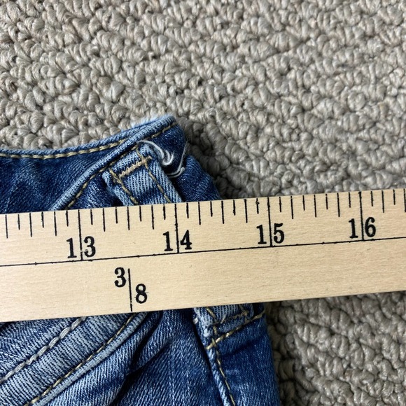 Silver Jeans‎ Womens Jeans 29 Blue Dark Wash Denim Distressed Suki Skinny Crop - Picture 9 of 13